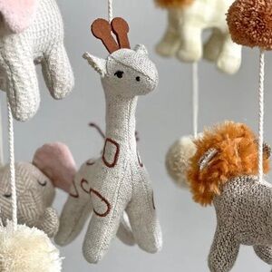 NIB Crane Baby Handcrafted Ceiling Hanging - Kendi Animals